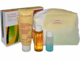 Clarins SADA CLARINS (ČISTICÍ PĚNA 125 ML + MLÉKO 50 ML + EXPRESS OČNÍ BALZAM 30 ML + KOSMETICKÁ TAŠKA)
