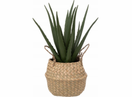 Atmosphera Umělá rostlina ALOE v košíku 37 cm