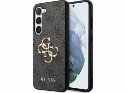 Guess Guess GUHCS23FE4GMGGR S23 FE S711 šedé/šedé pevné pouzdro 4G Big Metal Logo