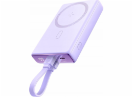 Joyroom Powerbanka JR-PBM01 MagSafe 10000mAh 20W se stojánkem + kabel Lightning / USB-C fialová