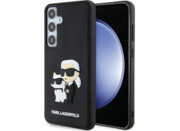 Karl Lagerfeld Karl Lagerfeld KLHCS24S3DRKCNK S24 S921 černá/černé pevné pouzdro 3D guma Karl&Choupette