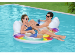 Bestway Nafukovací plavecký kruh Dvojitý 186 x 116 cm Duhový Bestway 43648