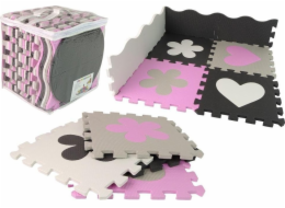LeanToys EVA pěnová vzdělávací podložka puzzle pro miminka 25 dílků