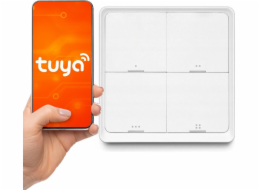 Tuya Dálkové ovládání pro mobilní telefon ZigBee tlačítko SC04 chytré 4 kanály 12 scén