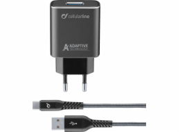 Cellular Line Nabíječka CHARGER SADA TETRA SAMSUNG TYPE-C ČERNÁ