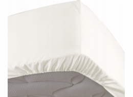 Douceur d`Interieur Interiérový design Napínací prostěradlo 160 x 200 cm, barva slonové kosti