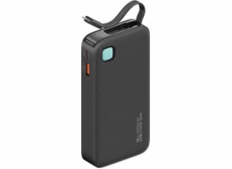 Usams Powerbanka USAMS Powerbank s výsuvným kabelem Výsuvná Lightning 10000 mAh PD 20W Fast Charge XY Series černá/černá 10KCD22501 (US-CD225)