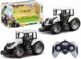 LeanToys Dálkově ovládaný traktor RC 2.4G Zvuky Bílý