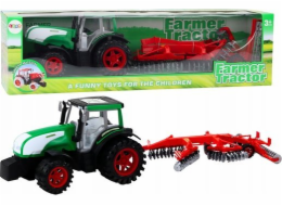 LeanToys Traktor Traktor s přívěsem Zemědělský stroj Strunová válcová sekačka