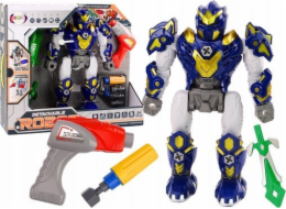 LeanToys Robot Zbraň Šroubovák Vrtačka Světlo Zvuk Námořnická modrá