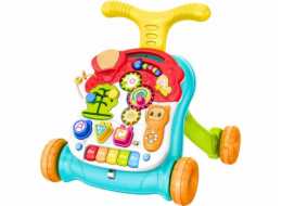 LeanToys Chodítko, odstrkovadlo, vzdělávací stůl 2v1, interaktivní světlo a zvuk