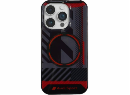 Audi Originální kryt pro IPHONE 14 PRO, tvrdý kryt Audi IML Sport MagSafe (AU-IMLMIP14P-RSQ/D2-BK) černý
