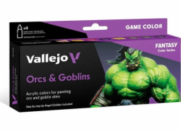 Vallejo Vallejo: 72.192 - Herní barva - Orkové a skřeti (8x18 ml)