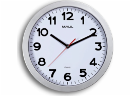 Maul MAUL Wanduhr Step weiß/silber Kunststoff 30cm inkl. Baterie