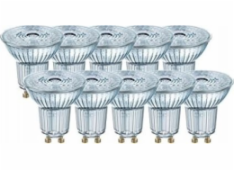 Ledvance 10x LED žárovka Osram 4,3W (50W) GU10 PAR16 36D 350lm 4000K neutrální 230V reflektor 36 stupňů 4058075036703