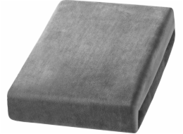 Activeshop Sametové prostěradlo šedé