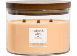 WoodWick WoodWick Bergamot & Neroli válcová svíčka Bergamot, zázvor, pižmo, neroli, pomeranč, petitgrain, vanilka, pomeranč 1 ks.