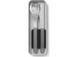Monbento Cestovní sada příborů Monbento Slim Box Black