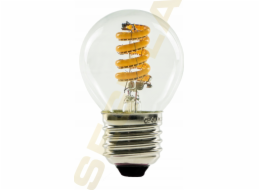Segula Segula LED golfový míček, zakřivená, čirá, E27, 3,3W, 2000-2700K, stmívatelná lišta