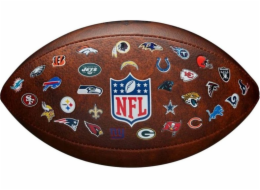 Wilson Míč NFL JR Throwback FB 32 Team Logo WTF1534XBNFL Hnědý 7