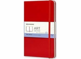 Moleskine skicář MOLESKINE L (13x21cm), pevná vazba, 104 stran, červená