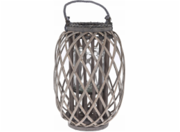 Home Styling Collection Kolekce bytového stylingu Proutěný lucerna, O 27,5 x 41 cm, šedá