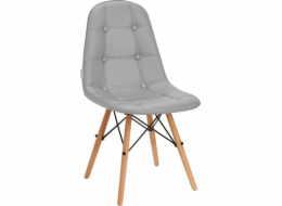 Activeshop Skandinávská židle 4Rico QS-185 eko kůže šedá