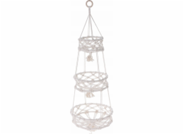 Home Styling Collection Kolekce pro styling domácnosti Závěsný květináč Macramé, pro 3 květináče, O 30 x 85 cm