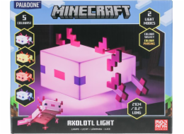 Paladone Vícebarevná lampa Minecraft Axolotl