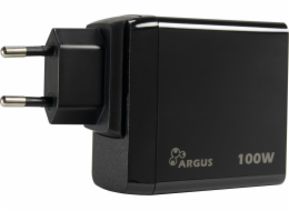 Inter-Tech Nabíječka Inter-Tech PD-3100 s USB-C, zdroj PD-100W, černá