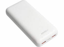 4kom.pl Powerbanka VEGER powerbanka 20 000 mAh PD QC3.0 2A 20W L20S (VP2039PD / W2039PD) bílá