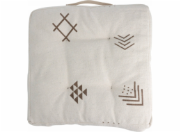 Home Styling Collection Kolekce bytového stylingu Polštář na židli, bavlněný potah, etnický vzor, 40 x 40 x 6 cm