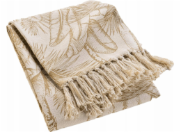 Douceur d`Interieur Potah na pohovku do interiéru, motiv listů, DUNE, 125 x 150 cm