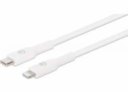 Manhattan MANHATTAN USB kabel USB-C auf Lightning kabel 1m weiß