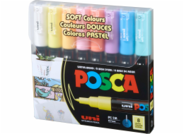 Posca Posca - PC1MC - Extra jemné pero s kulatým hrotem - jemné barvy, 8 ks /Umění a řemesla