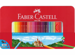 Faber-Castell Tužky Grip 60 barev v kovovém balení