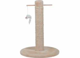 Zolux Škrabadlo pro kočky ZOLUX se 2 hračkami béžové, BIMATERIÁL 48 cm