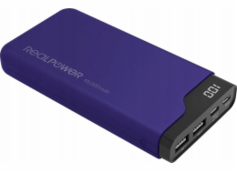 Realpower Powerbanka Powerbank PB-15000C tmavě modrá 15 000 mAh