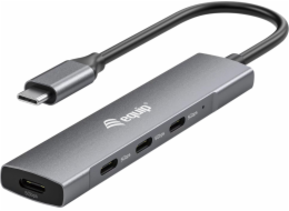 Equip HUB USB Equip USB-Hub 4-port 3.2/C->4x3.0 5Gbps o.Netzteil gr