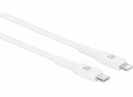 Manhattan MANHATTAN USB kabel USB-C auf Lightning kabel 0,5m weiß