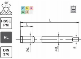 Fanar THREAD M10 DIN-376C R45 (6HX) HSSE-PM HL MASTERTAP