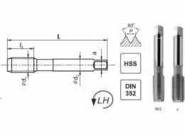 Fanar TAPS M18x1,5 NGMM/2 DIN-2181 LH (6H) HSS
