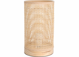 Home Styling Collection Kolekce bytového stylingu Bambusová stolní lampa, trubice, borovicová základna, 13 x 23 cm
