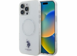 U.S. Polo Assn US Polo Assn US Polo USHMP16XHOCLDPW Pouzdro na iPhone 16 Pro Max 6.9 bílé/bílé IML kroužek MagSafe