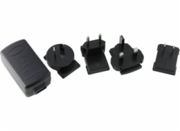 Honeywell Napájecí adaptér USB (5V, 2A), včetně zástrček pro EU, Velkou Británii, USA a Indii