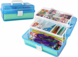 TRITON Kreativní plastová sada LeanToys Blue Skládací kufr - DIY