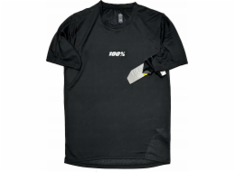 100% Pánské tričko 100% RIDECAMP Jersey s krátkým rukávem Černá velikost. M (VÝPRODEJ -50%)