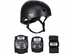 Nils Extreme Přilba MR290+H230 se sadou chráničů, černá, velikost M