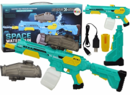 LeanToys Vodní pistole zelená, automatická, na baterie M416