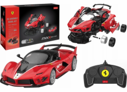 Rastar Stavebnice Auto Rastar 1:18 Ferrari FXXK EVO Červené 88 dílků
